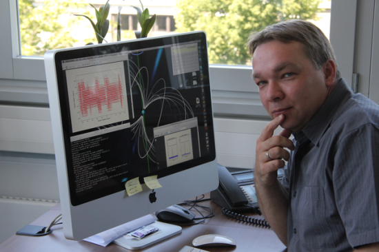 Von der Royal Astronomical Society geehrt: Michael Kramer, Direktor am Max-Planck-Institut für Radioastronomie. (Foto: MPIfR / Norbert Junkes)